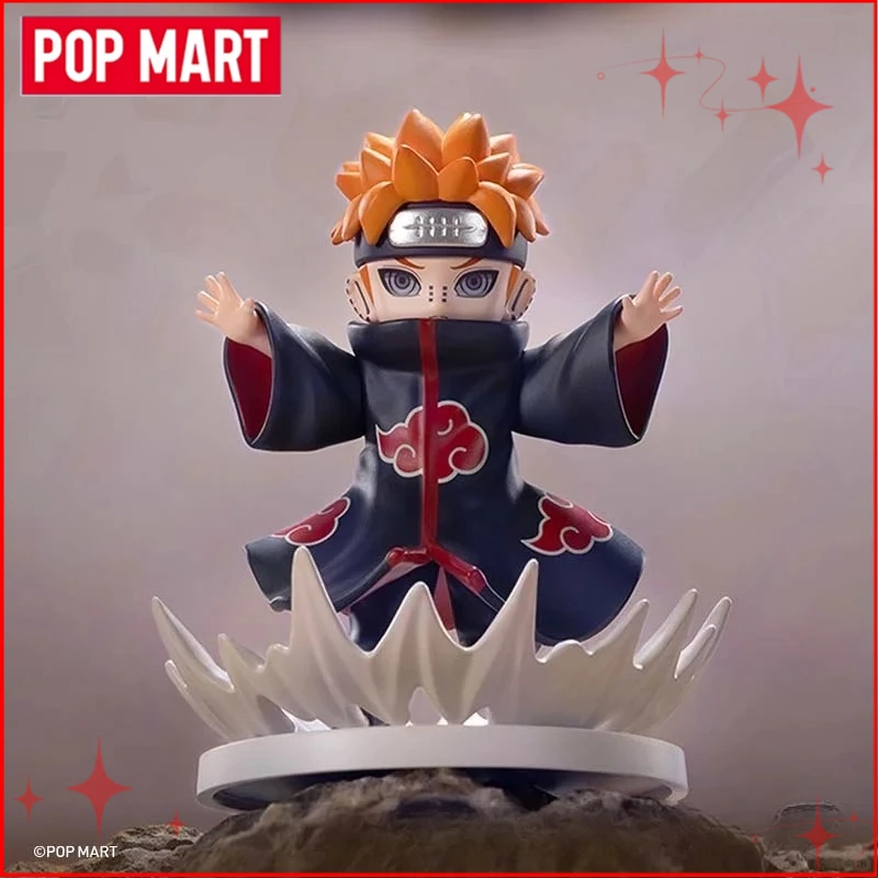 Original POPMART GONG Naruto Shippuden Akatsuki Arc Serie Blind Box Anime Figur Ornamente Sammlungen Weihnachtsgeschenke