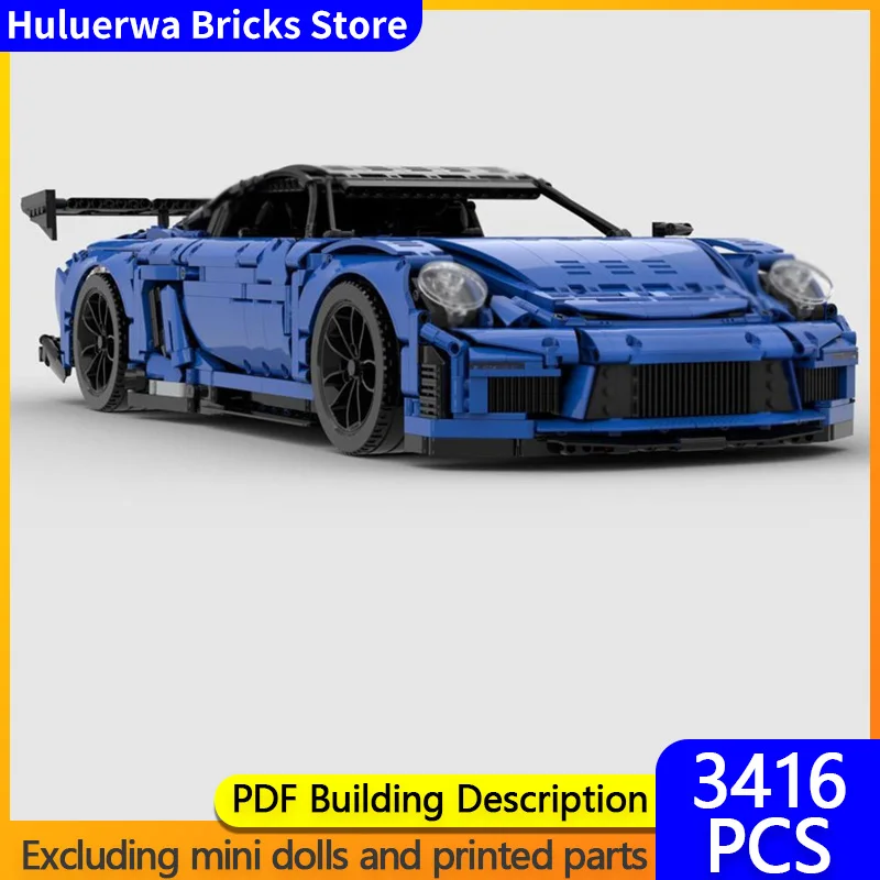 

Модель скоростного гиперкара MOC, строительные кирпичи GT9-R, верхний уровень, спортивный автомобиль, модульная технология, подарки, праздник, сборка, детские игрушки, костюм