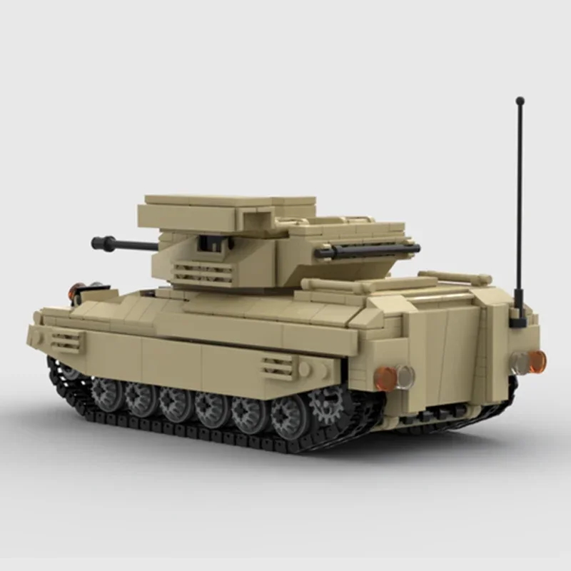 Bloques de construcción Moc, modelo de coche militar, tecnología de tanque M2 Bradley, bloques modulares, regalos, juguetes para niños, conjuntos DIY de montaje