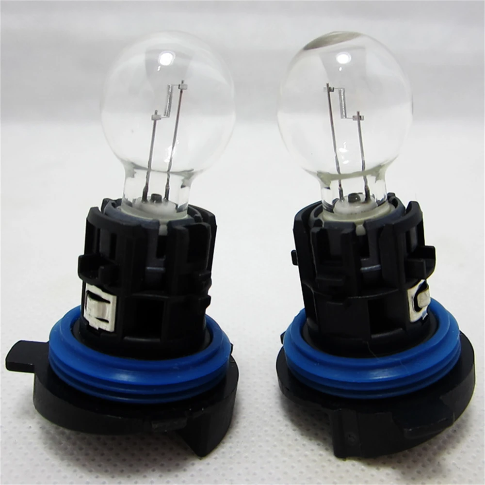 

​2Pcs Front Daytime Running Light Bulb with Base for 3008 5008 C5 12V 24W 6216F6 89072904 PH24W