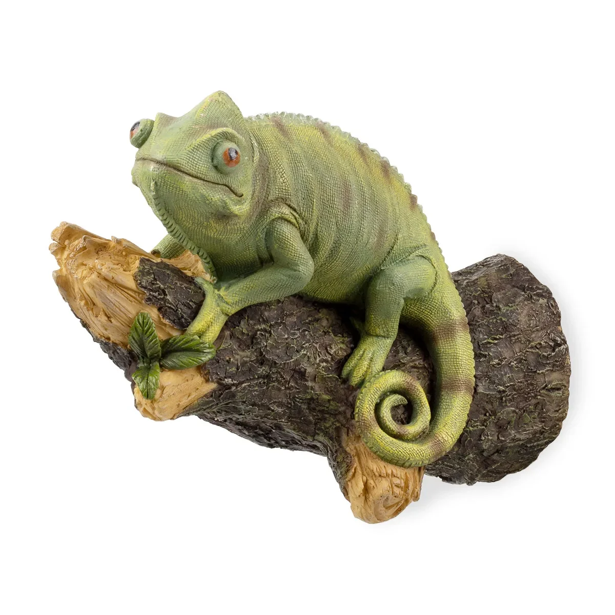 Resin Chameleon Statue Wall Mounted Lizard DIY Outdoor Garden Tree Decoration Sculpture for Home Office Garden Decor Ornament