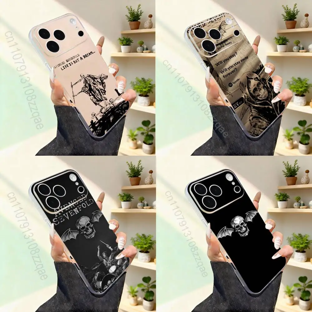 

A-Avenged S-SevenfoldS A7X For iPhone 17,16,15,14,13,12,11,Pro,Max,Plus,Mini,SE4,E Magnetic For Magsafe Wireless Phone Case