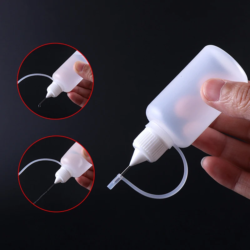 5PCS 3ml-120ml Plastic Squeezable Needle Bottles Eye Liquid Dropper Sample Drop Can Be Glue Ink Applicator Refillable Containers