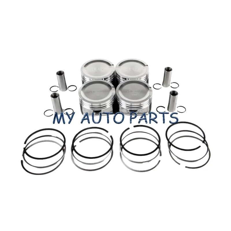 4x AWM AWP Piston & Ring For AUDI A4 A3 VW Beetle Golf GTI Jetta Passat 1.8T