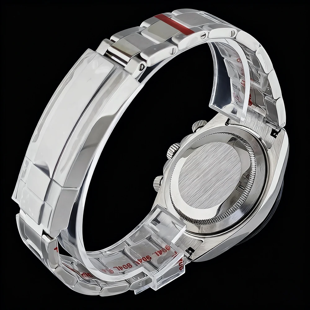 Reloj VK63 cronógrafo para hombre, reloj de acero inoxidable, reloj para hombre con logotipo personalizado, cristal de zafiro, reloj con movimiento VK63