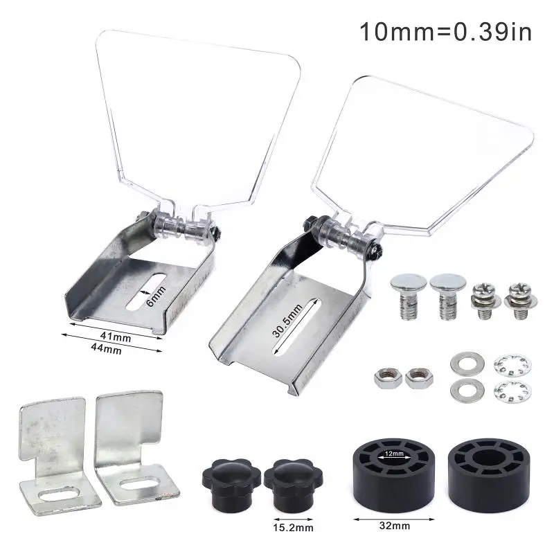 1Set 125/150 Bench Grinder Tool Accessories Bench Type Grinder Guards Dust-Proof Eyeshield Grinder Safety Shields