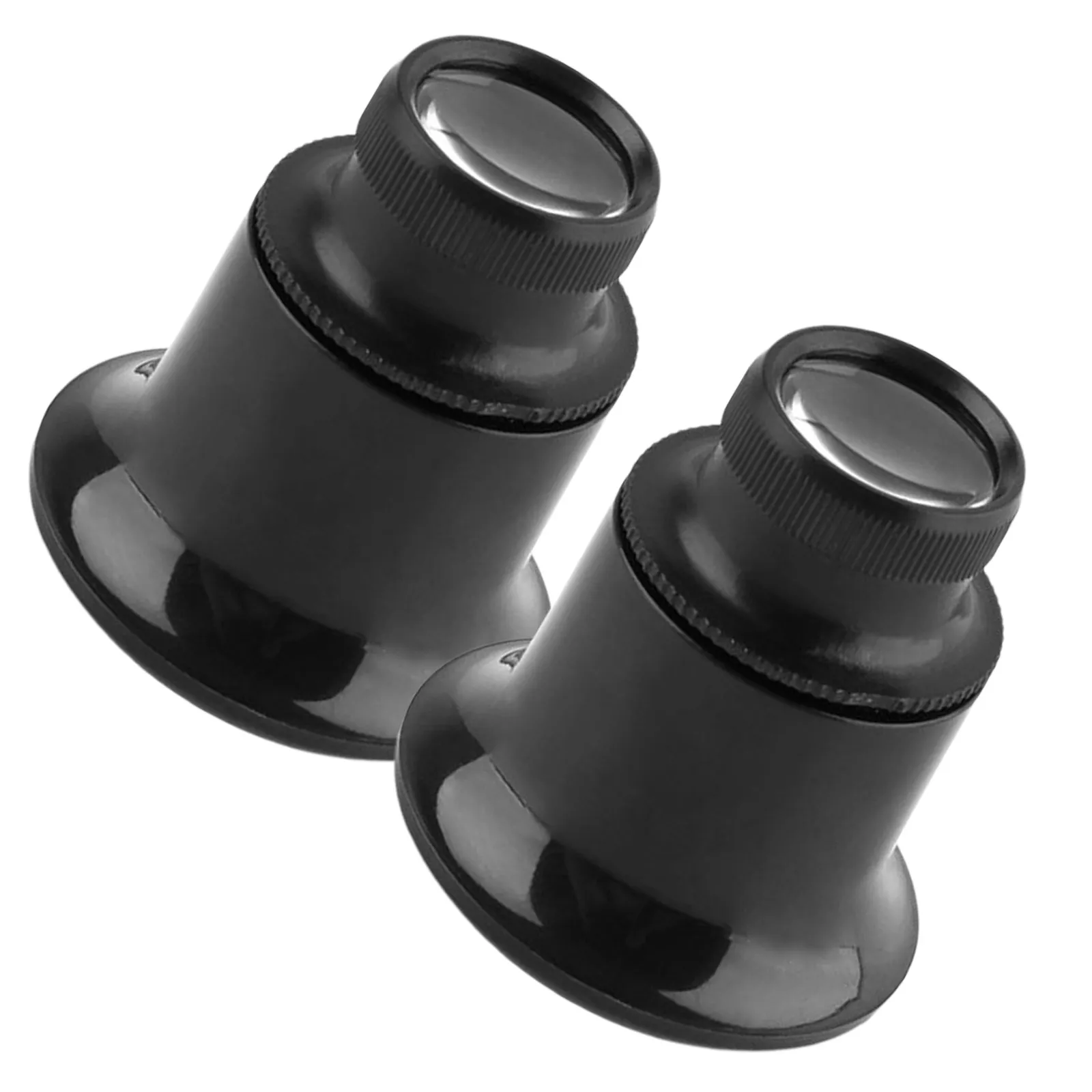 Jewelry loupe for professional jewelers to reduce eye strain with 20x magnification, plastic and acrylic, 2 pcs
