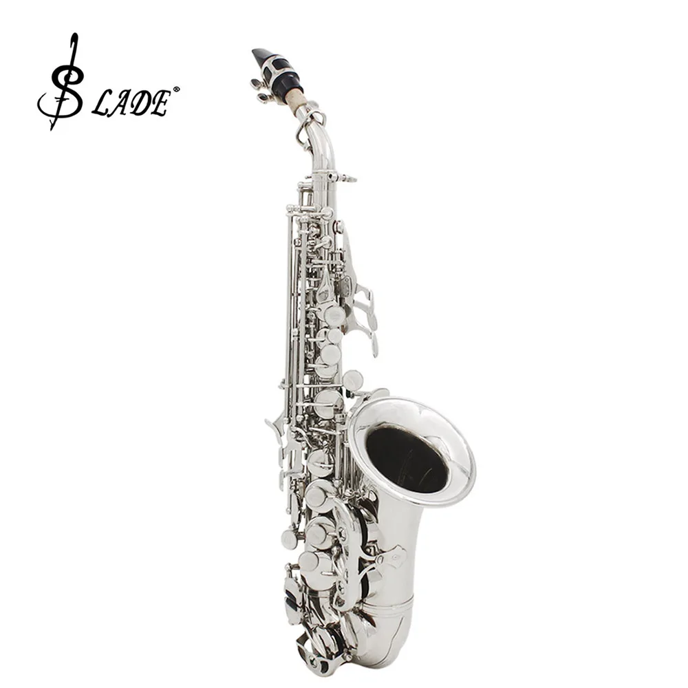 SLADE china professional instrument Bb high tone cheap gold silver types classical style saxophone with accessories case