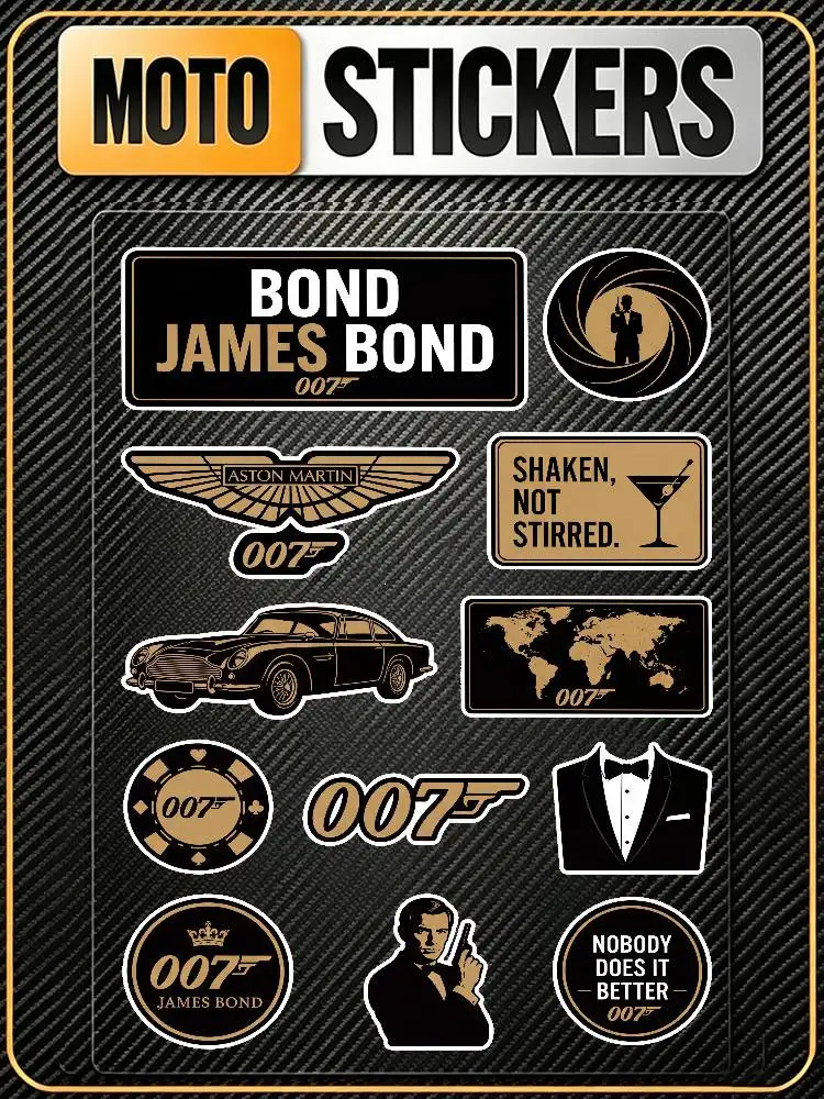 007 Universal Multi-Purpose Reflective Waterproof Stickers Scratch Conceal For Auto Bike Helmet Mug Fridge Decoration