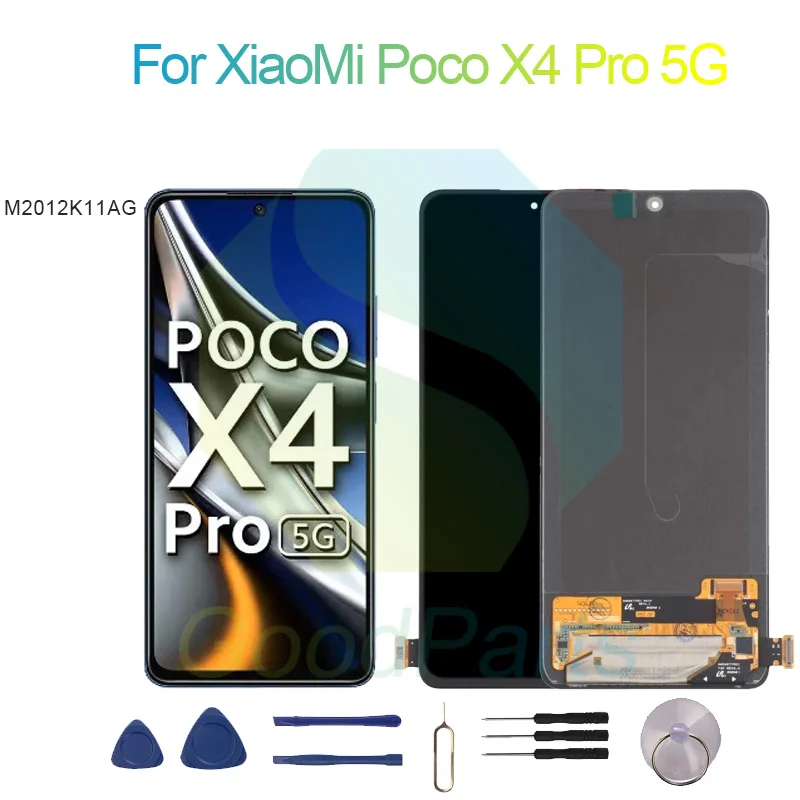 

For XiaoMi Poco X4 Pro 5G LCD Display Screen 6.67" 2201116PG Poco X4 Pro 5G Touch Digitizer Assembly Replacement