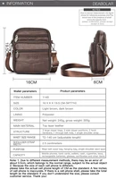 Men's New Genuine Leather Crossbody Bag Vertical Trendy Multifunctional Shoulder Bag Briefcase Casual Travel Messenger Bag 2