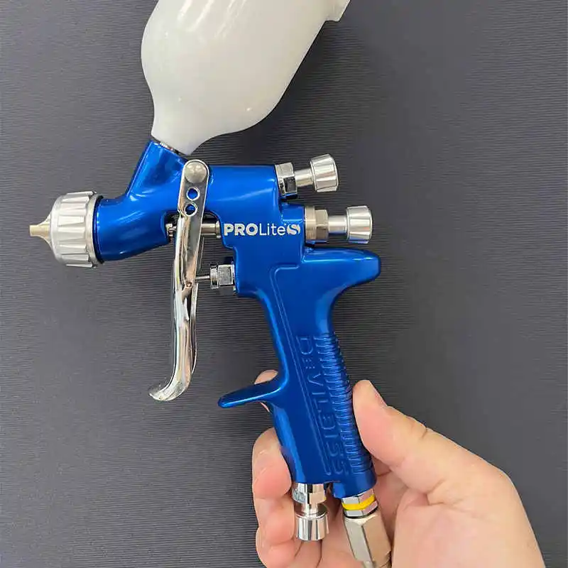 DEVILBISS PROLite-S Gravity Feed Air Spray Gun 0.8mm Nozzle Mini Pneumatic Tool for Auto Car Spot Repair Wheel Touch Up Paint