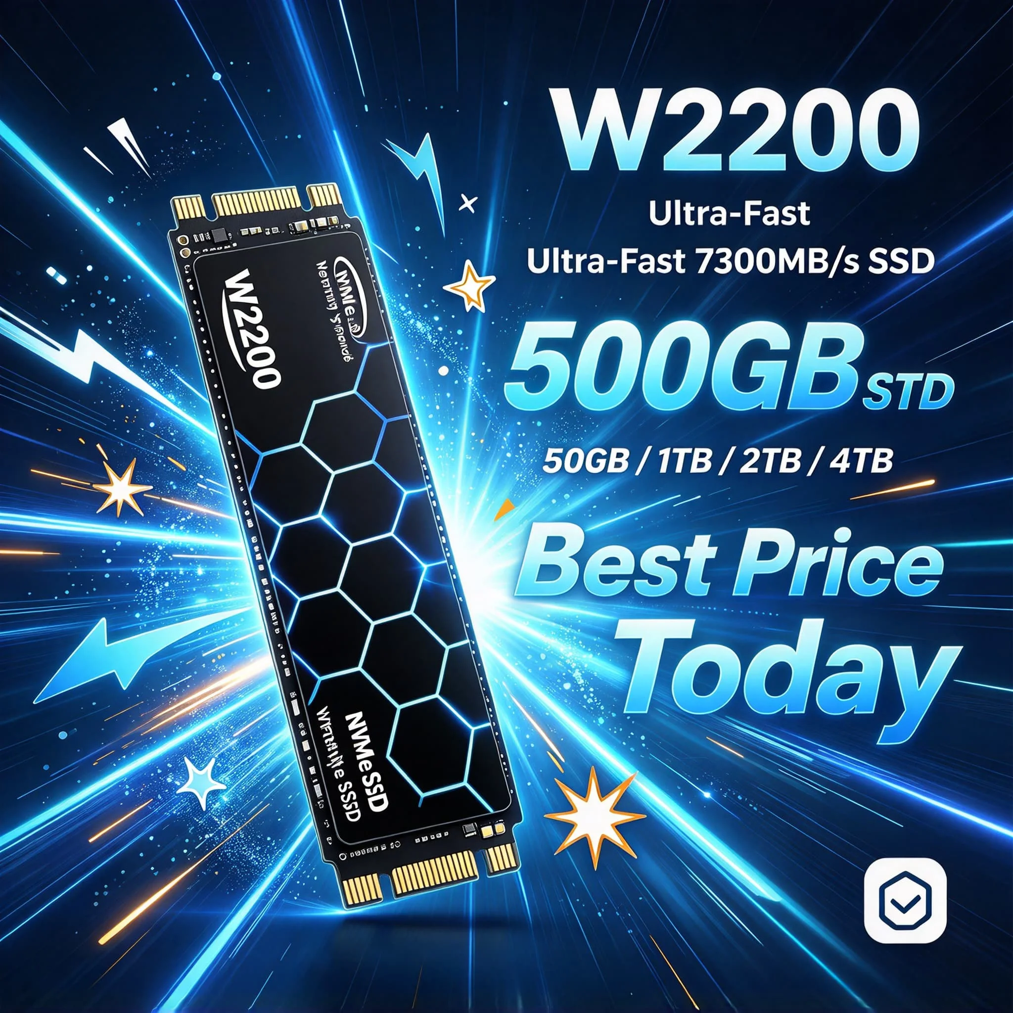 Inside Solid State Disk W2200 High Speed M2 NVMe PCIe 4.0 SSD 2026 New Fast Speed 500GB 1TB 2TB 4TB Game Office PC Notebooks