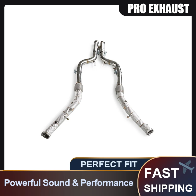 

PRO High Versatility Straight Downpipe Exhaust for Benz S63 AMG W222 5.5T C217,Maximum Performance for High-Speed Drives