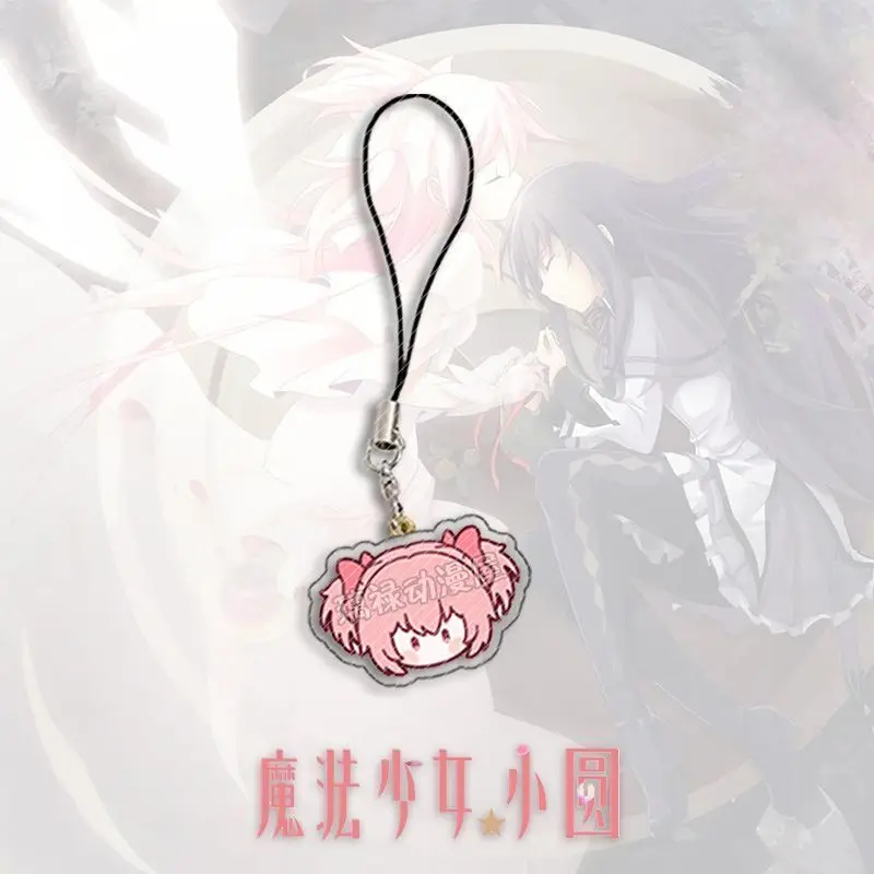 Anime Puella Magi Magica Phone Rope Chain Kaname Madoka Cosplay Backpack Ornament Pendant Birthday Gifts Boys Girls