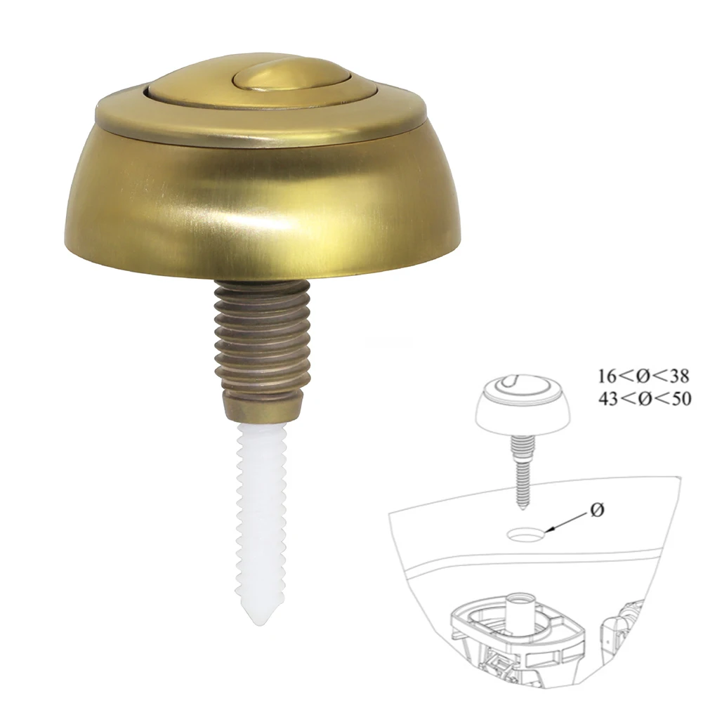 Standard Cistern Holes Dual Flush Mechanism Exceptional Durability For SiampOptima 49 Compatible Toilet Flush Button