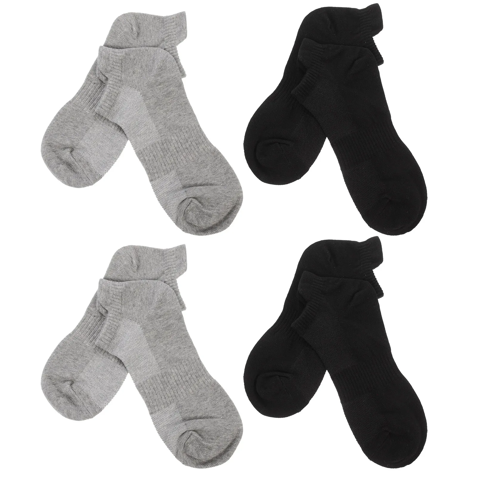 

4Pairs Combed Cotton Running Socks Unisex Breathable Comfortable Low-Cut Liners Sports Socks All Season Outdoor Indoor Use