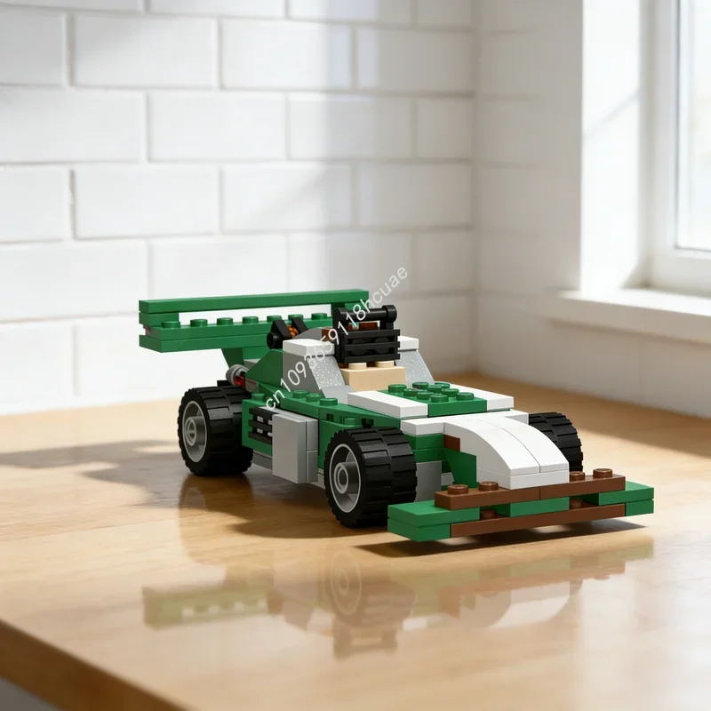 

137pcs MOC Creator 3 1 Green Racer Street Speeder Alt Build Model Building Festival Gifts Blocks Architecture Toy Brick