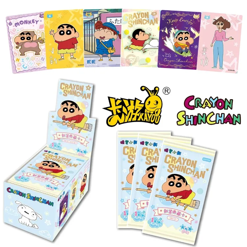 

KAYOU Vol.2 Crayon Shin-chan карты жизненная сумка аниме коллекционные карты Mistery Box настольные игры игрушки подарки на день рождения для детей