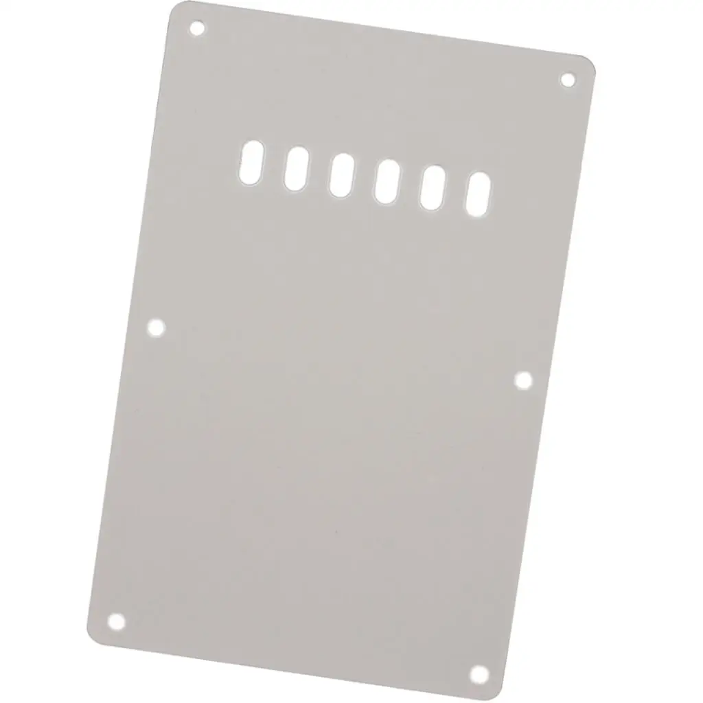 Plastic Backplate Cover White Replacement for ST Guitar Parts