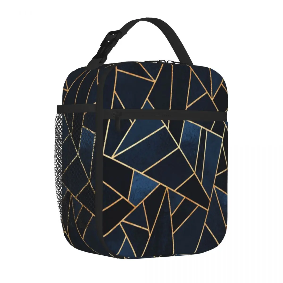 Hot Sale Navy Stone Boho Waterproof Lunch Bag Weekend Getaway Insulated Lunch Pouch