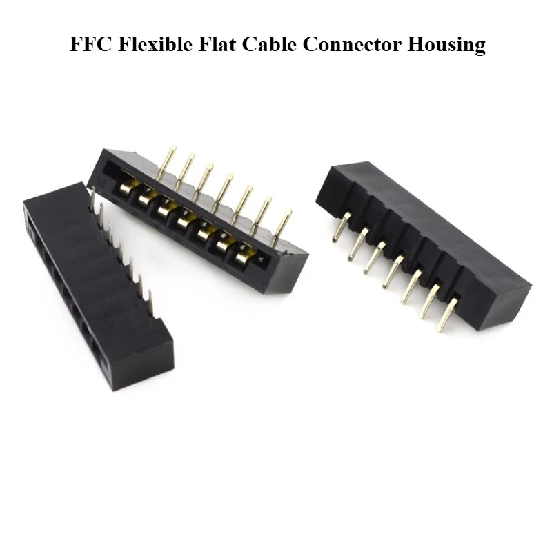 

2.54Mm Pitch Curved Foot Double-sided Connection Horizontal 7P Membrane Socket Cable FPC Connector FFC Flexible Cable Seat
