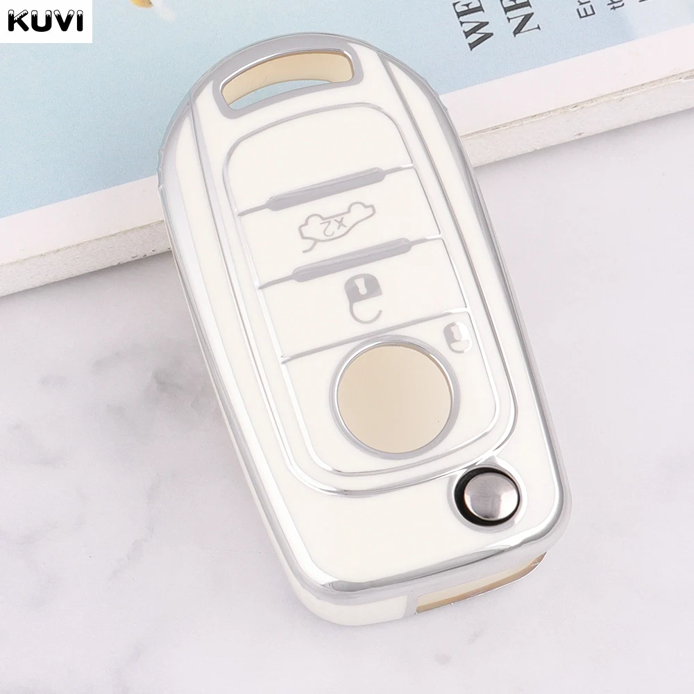 Coprichiavi In TPU Per Fiat Argo, Cronos, 500X, Toro E Dodge Neon – Colore Oro Bianco