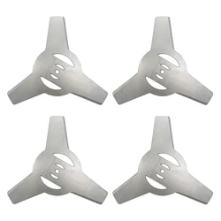 Garden Power Tool Accessories 4Pieces 5mm Metallic Blade 3Teeth for Electrical Grass Trimmer Brush Cutter