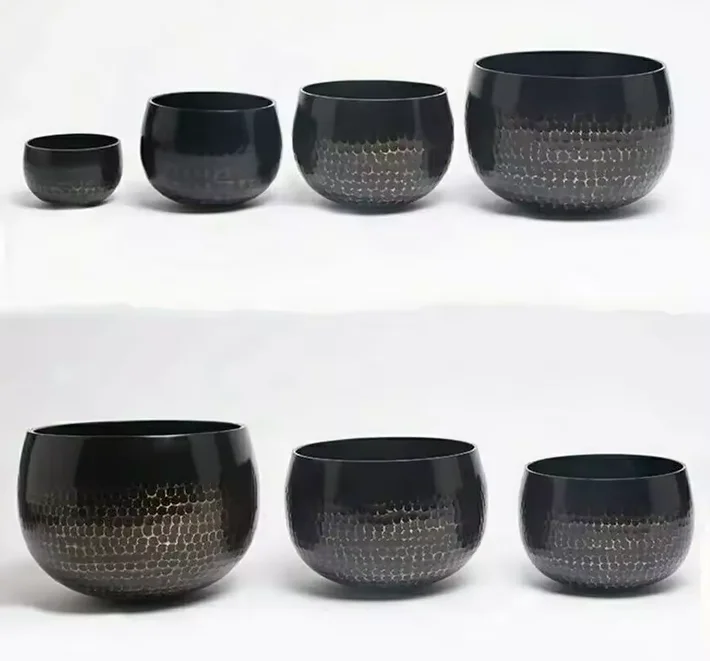 Thickened Black Copper Chime Tibetan Singing bowl Yoga Meditation Sound Healing Stress Relief Spiritual Gift