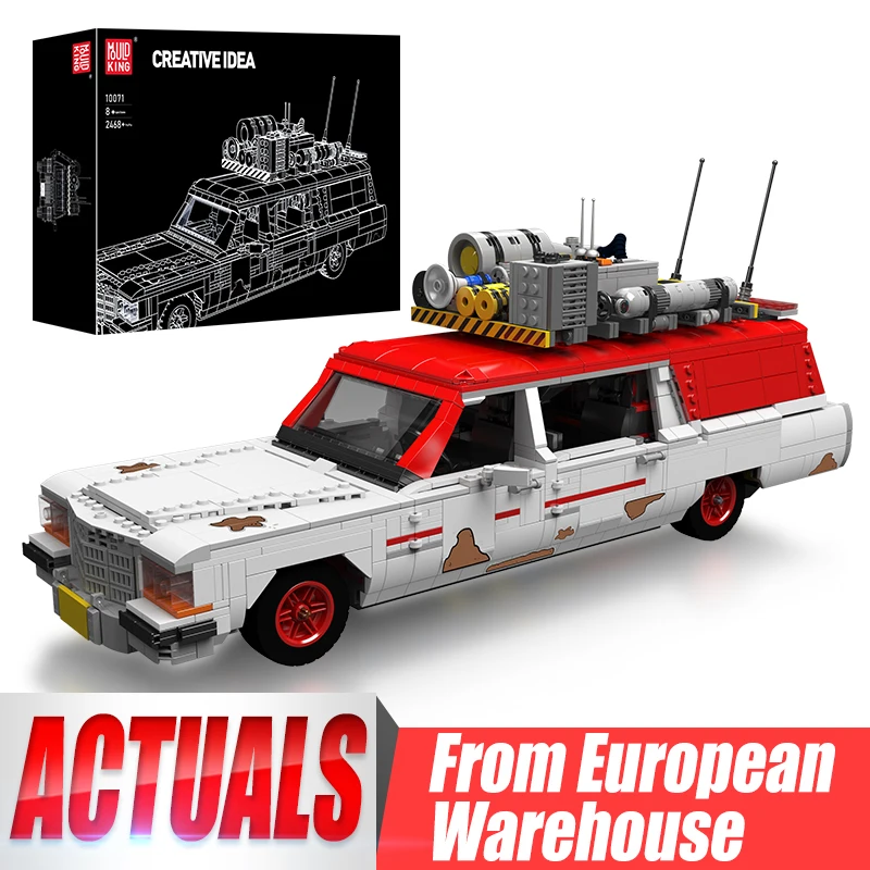 

Mould King 10071 Technical Car Building block The Ecto Ghost Bus Model Assembly Car Model Bricks Kids Christmas Gift