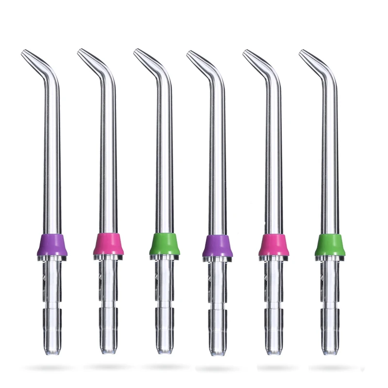 6 قطعة استبدال الكلاسيكية طائرة نصائح صالح ل Waterpik عن طريق الفم الري القياسية فوهة WP-100 WP-450 WP-250 WP-300 WP-660 WP-900