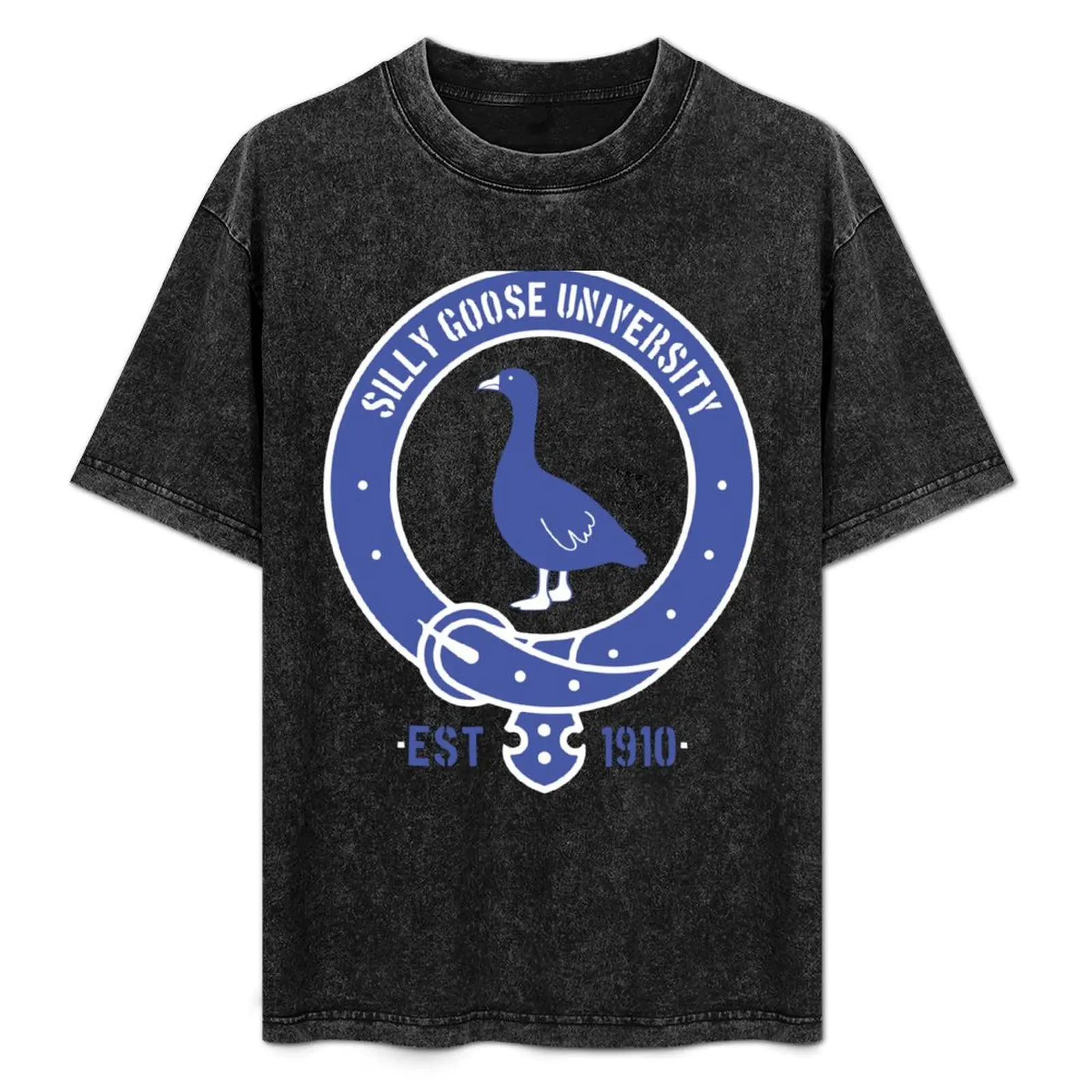 Silly Goose University T-Shirt Active Sports Short Sleeve Cotton Shirt