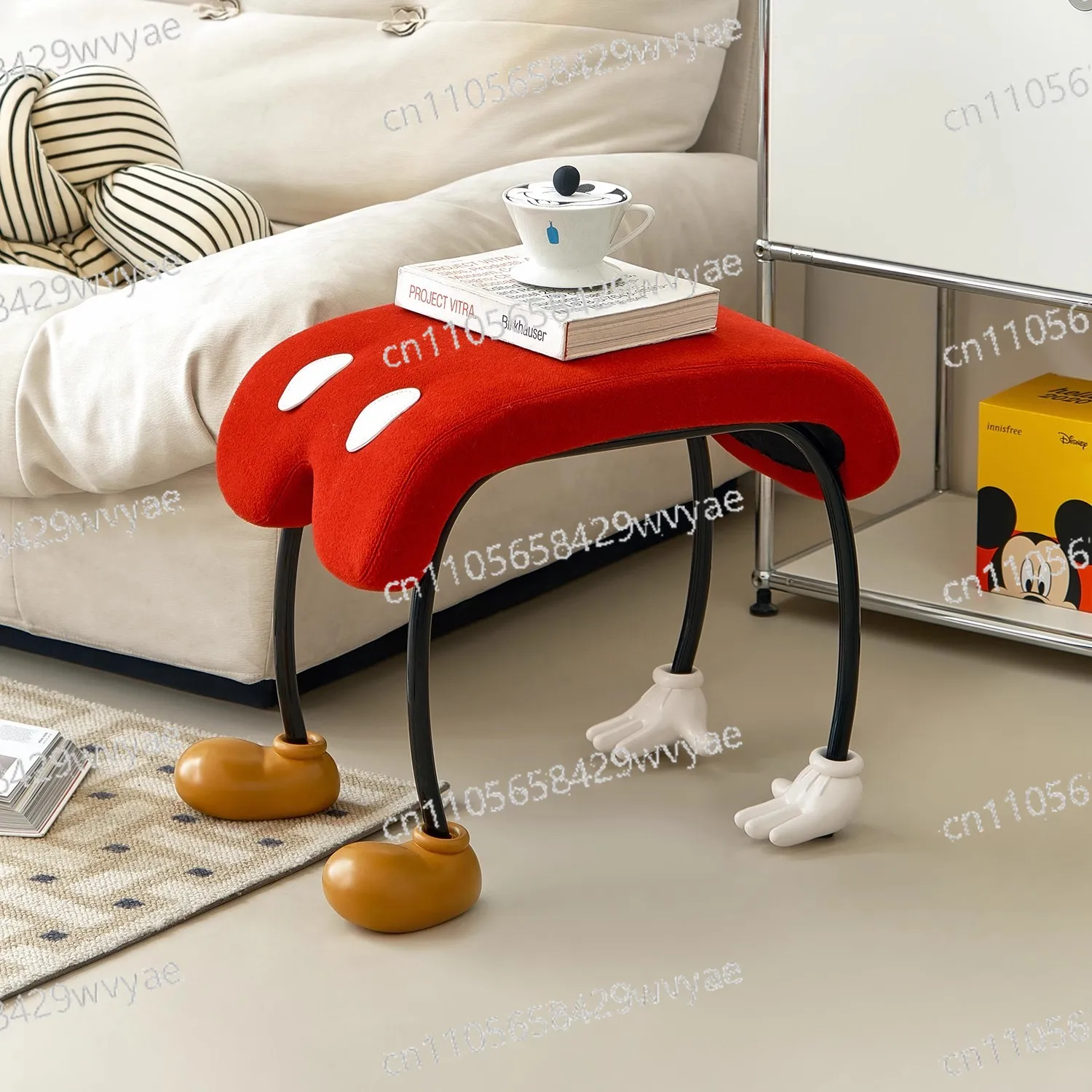 New Home Lower Back Stool, Modern Shoe Changing Stool, Fashionable and Creative Cartoon Small Stool, Small Chair