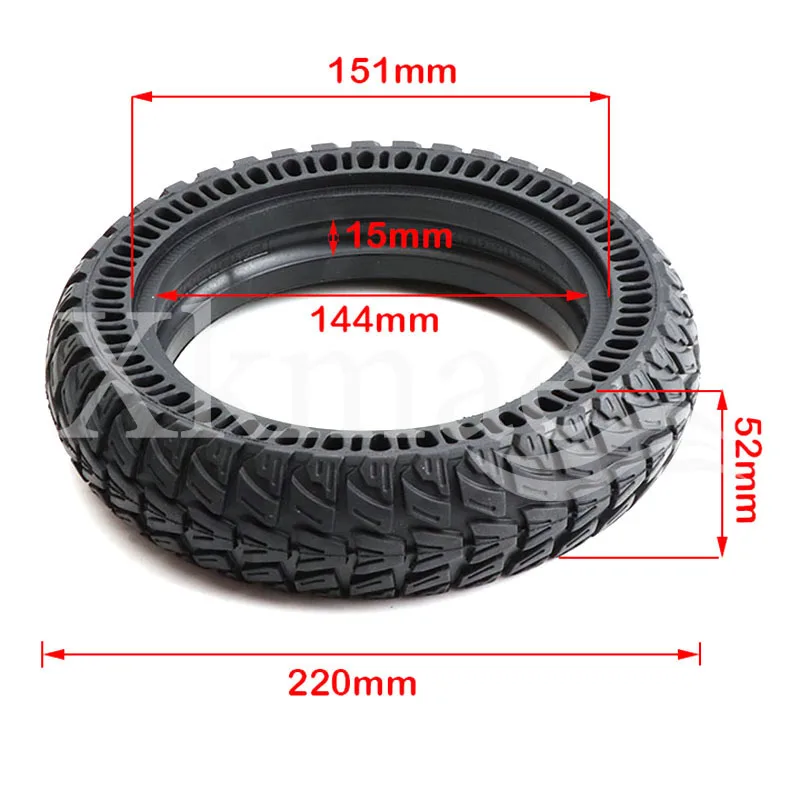 9 Inch 9x2.25 Tire E-scooter Solid Tyre For Xiaomi M365 KUGOO M4 Electric Scooter Non-slip Wear-resistant Rubber Tire Cycling