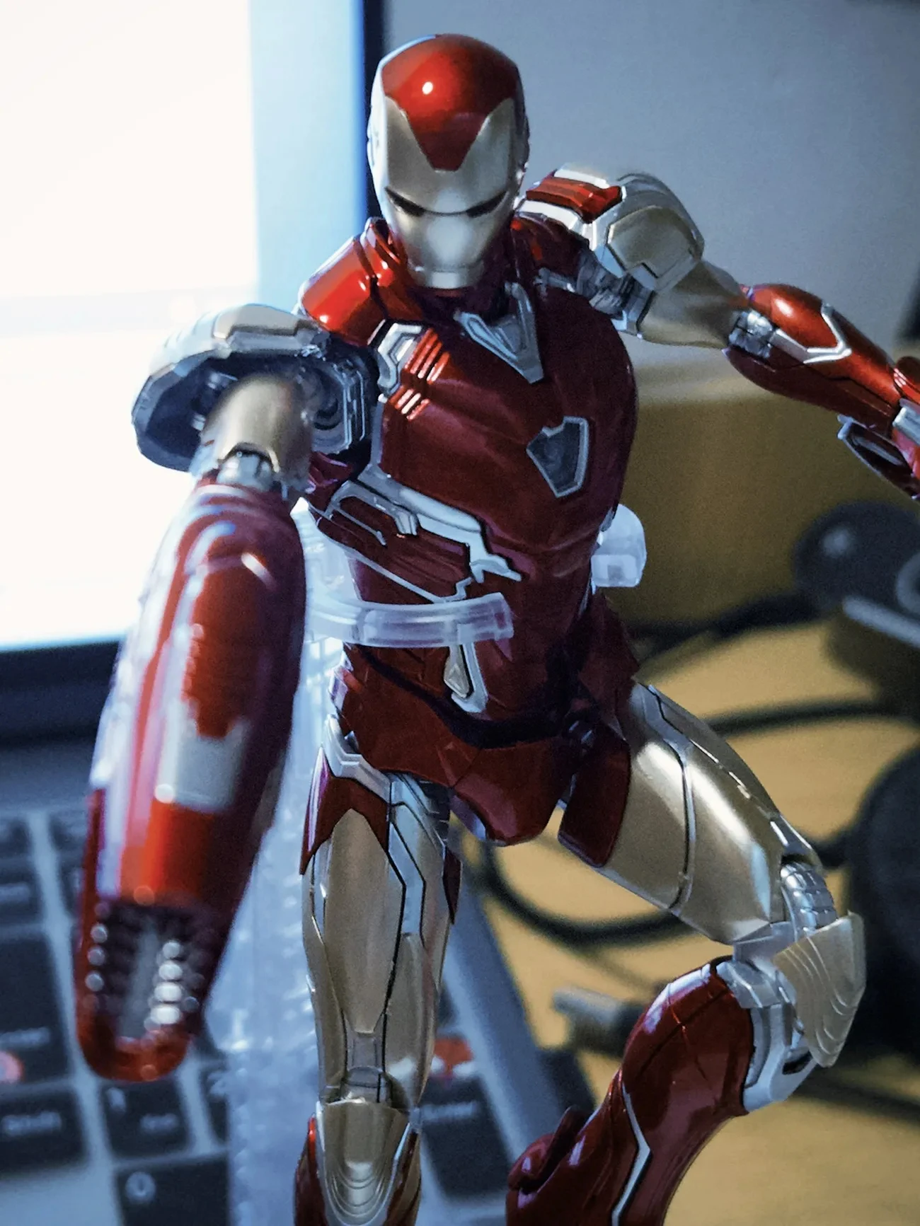 Figurine Iron Man Mk85 Mk50, Kit de modèles d'assemblage, figurines d'action mobiles Iron Man, Statue Gk, poupée, collection de jouets de bureau, cadeau, en Stock