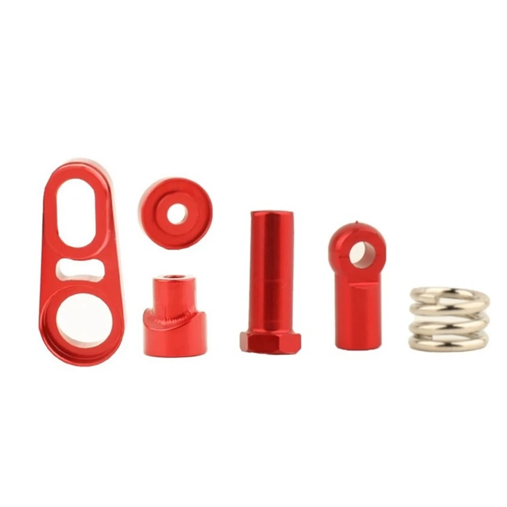 Metal 2-Speed Servo Saver Set AXI252025 for Axial SCX6 1/6 RC Crawler Car Upgrades Parts Accessories,Red