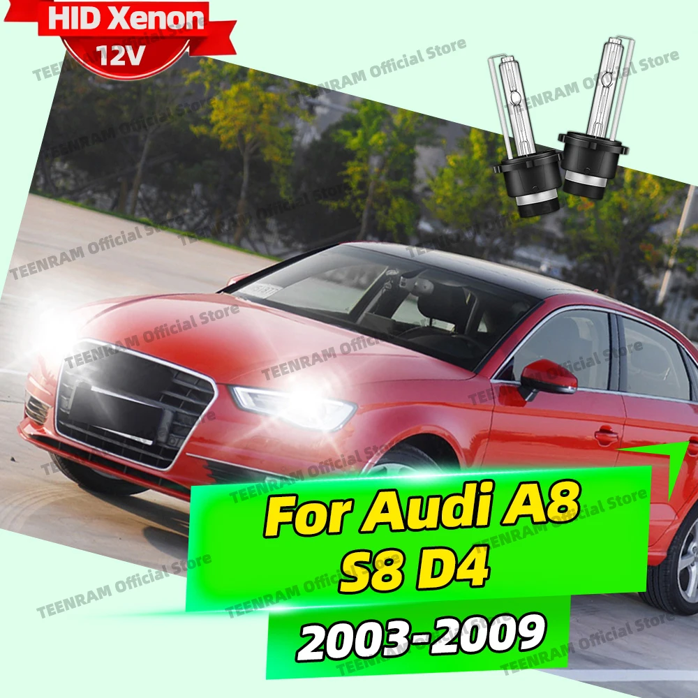 2x HID лампы 35 Вт ксеноновые фары D2 D2S фары 6000K 8000K 10000K 12V для Audi A8 S8 D4 2003-2009 2004 2005 2006 2007 2008