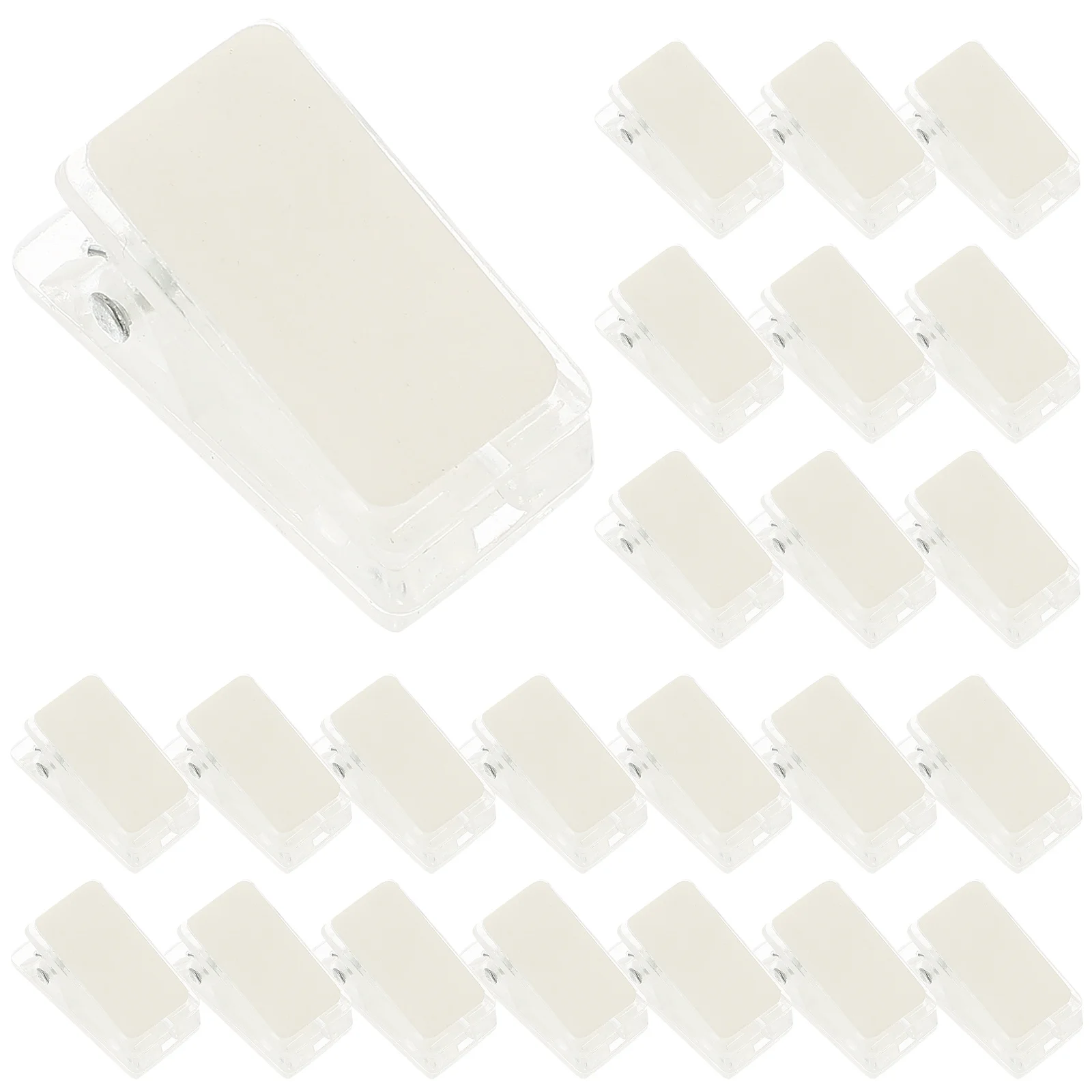 STOBOK 30 Stück selbstklebende Clips, doppelseitig, klebrige Federklammern zum Aufhängen an der Wand, für Poster, Fotos, Papiere, einfache Organisation