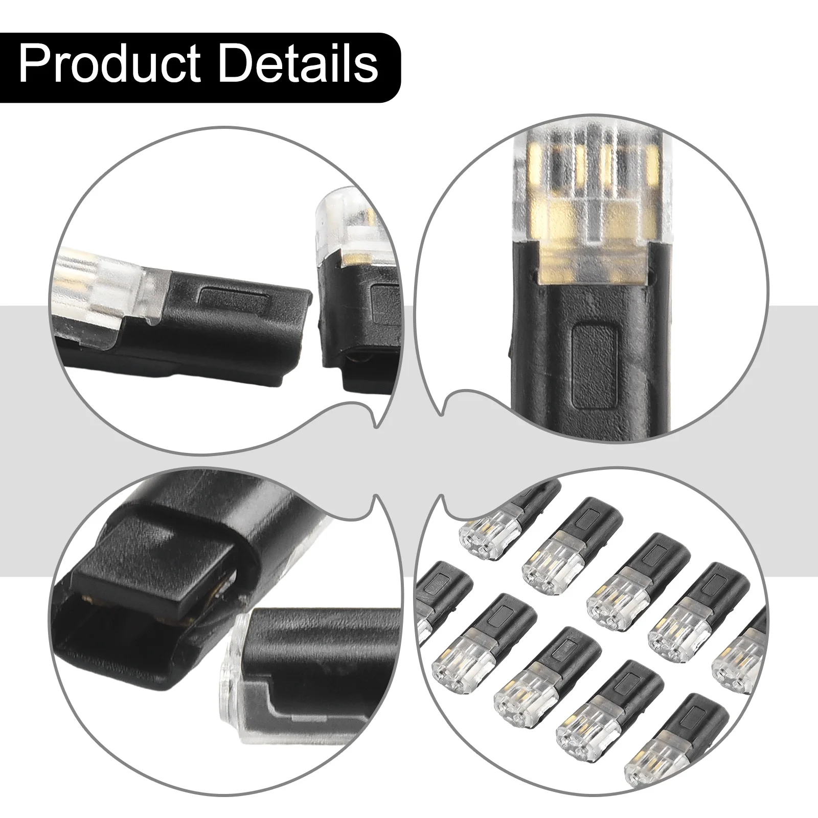 10pcs 12V Waterproof 20A 22.1*9.7*6mm 300V Accessories Applicance For Electrical Car Household Polycarbonate 10pcs