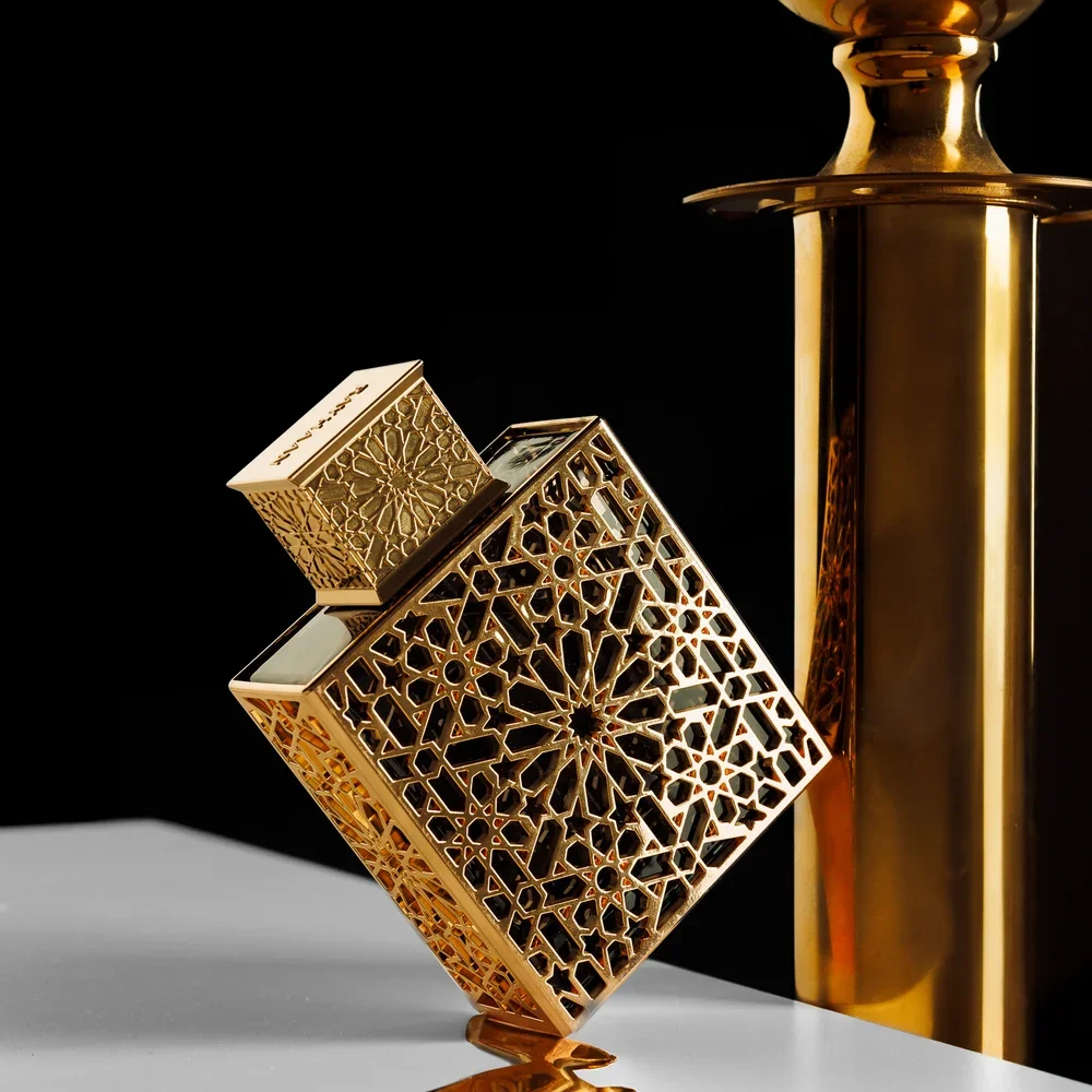 Rayhaan Elixir EDP Perfume for Men 100ml 3.4oz Aromatic Amber Woody Fragrance Long Lasting Cologne Luxury Gold Bottle Gift for Him view 3