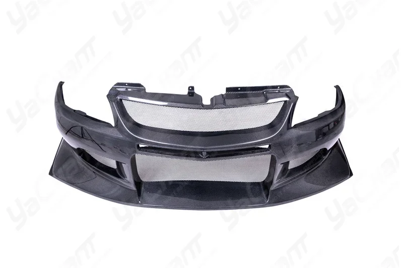 Car-Styling CF Carbon Fiber Voltex Cyber Ver Style Front Bumper Fit For 2004-2007 Mitsubishi Lancer Evolution 8-9 EVO 8 EVO 9