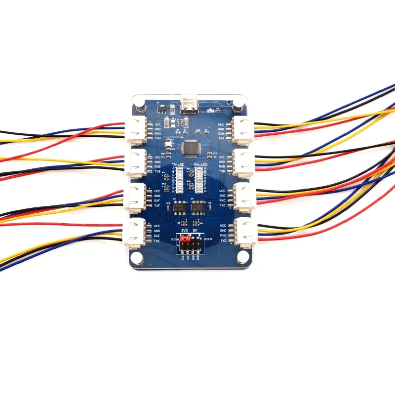 

USB to 8-channel TTL Serial Adapter Board CH348Q High Speed 480Mbps Module