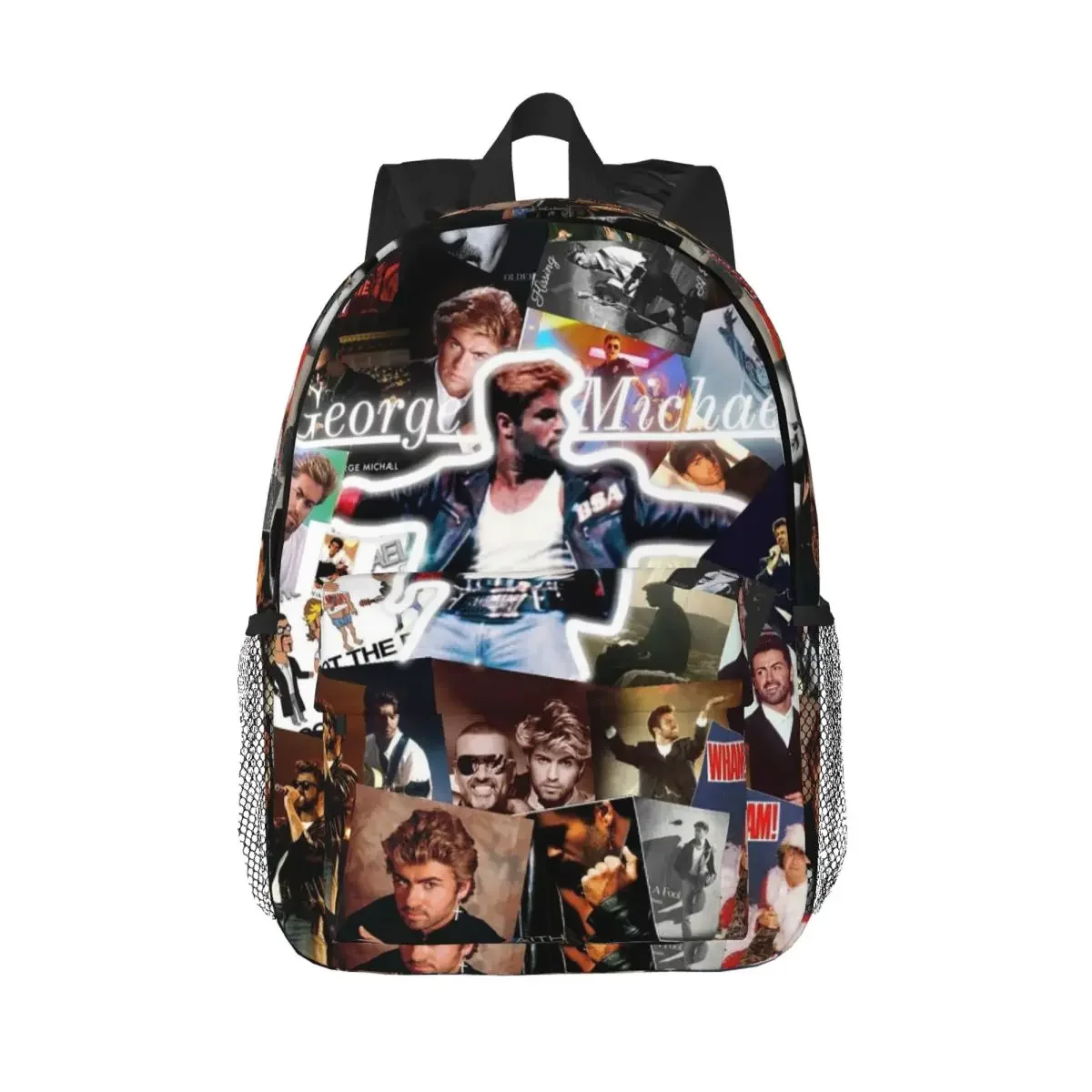 

George Michael Backpack Hot Sale Daypack Large Capacity Boys Girls BookBag Shoulder Bags for Men Women Children School Bag