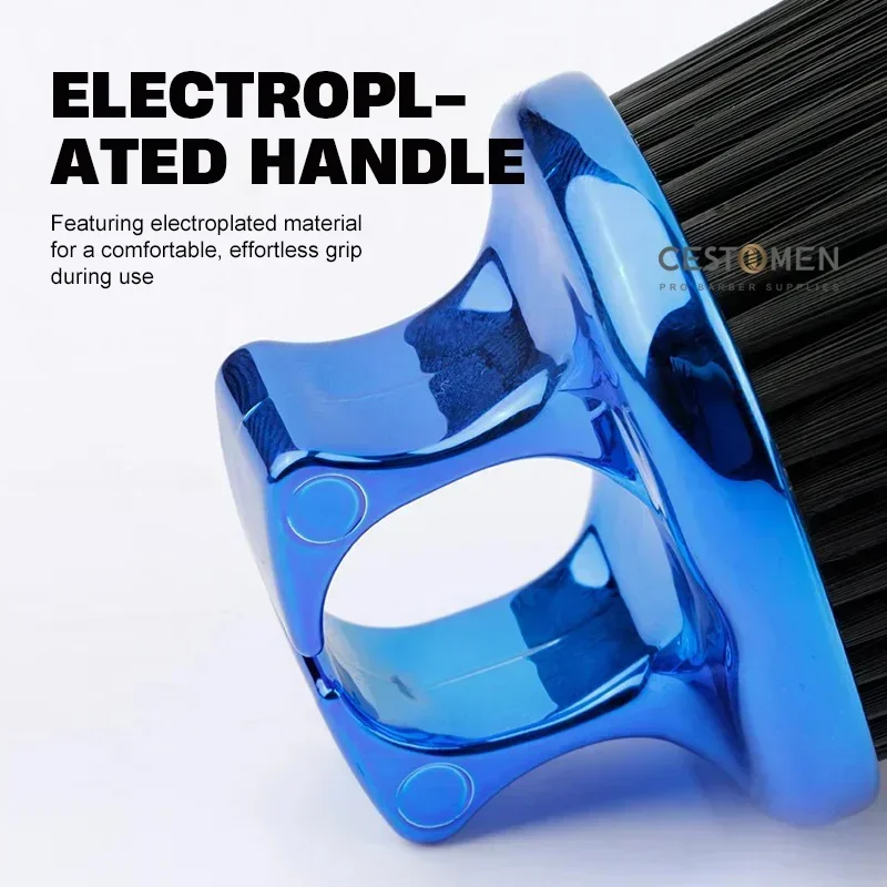 미니 플레이팅 핑거 링 수염 면도 브러시, 미용실 목 먼지털이 제모 브러시, 얼굴 청소 헤어 브러시, 신제품