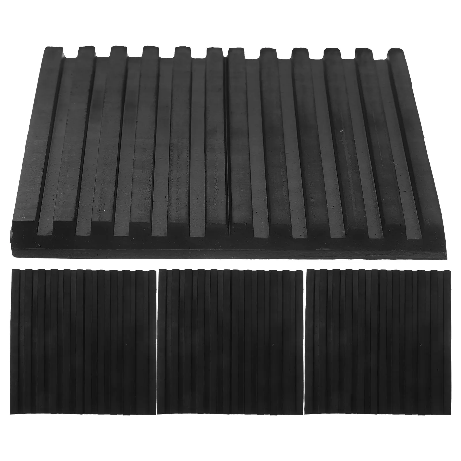 

4pcs 100x100x10mm Rubber Gaskets Air Conditioner Shockproof Vibration Isolation Pads Damping Mats Condenser Supports Anti