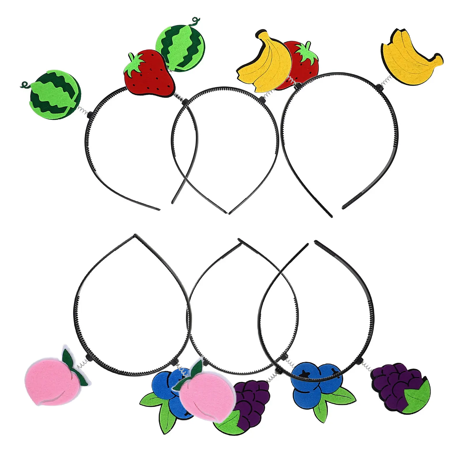 

Набор из 6 повязок на голову в виде арбуза: милые и забавные фруктовые аксессуары для волос для вечеринок, фотосессий, летних праздников, для детей и взрослых
