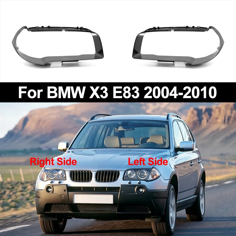 Car Headlights Lens Cover Lampshdade Headlamp Lamp Clear Shell For BMW X3 E83 2004-2010 Front Headlamp Cover Shell Auto Parts
