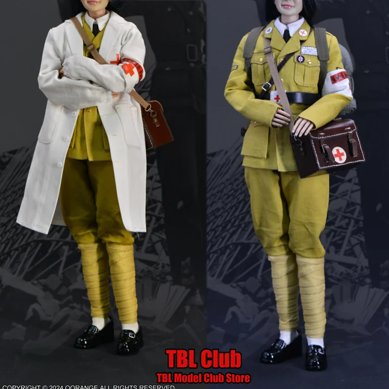 

QOM-1048 1/6 Scale Female Clothes Protection Corps Ambulance Brigade Angel In White Nurses For 12-inch Action Figure Soldier