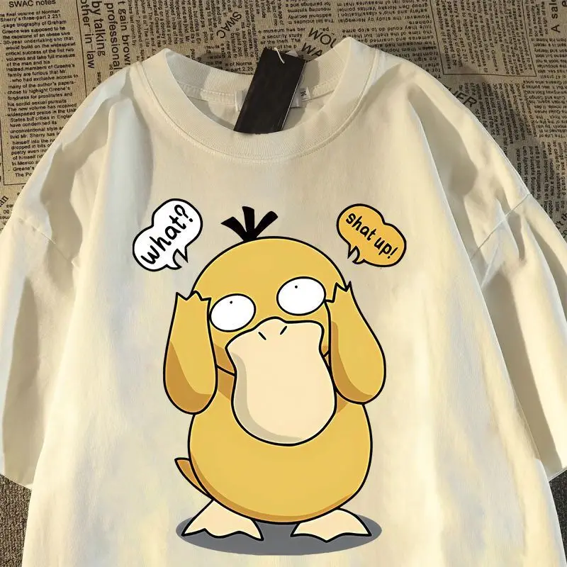 Pokémon Anime Q-version Creative Cotton T-shirt Summer New Item Women's Plus Size T-shirt Y2K Loose Casual Short Sleeved Top