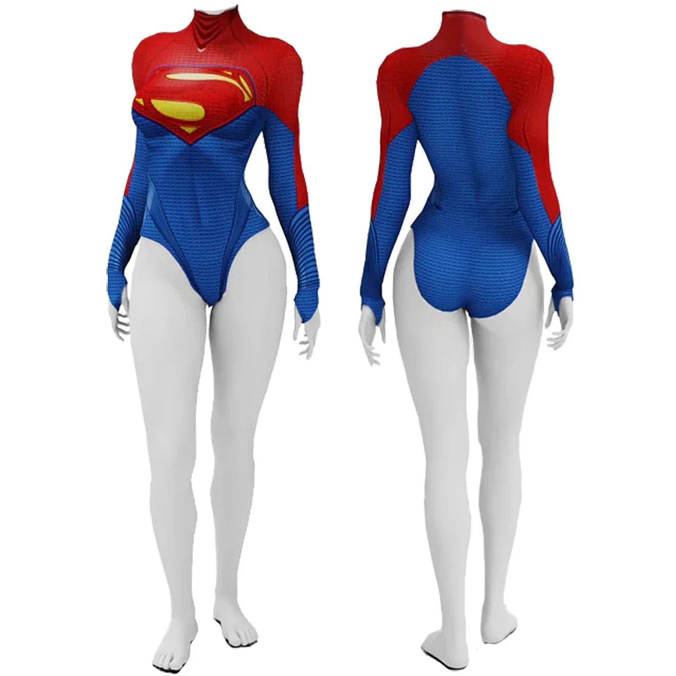 Costume Cosplay Super donna Super Girl Kara Zor El Spandex body Superhero Girl costumi da bagno Zentai Bikini Costume di Halloween